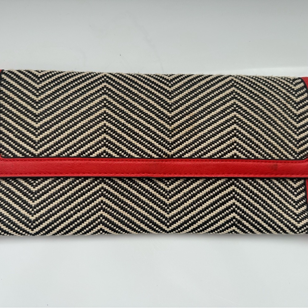 Black, White & Orange Clutch, The Limited